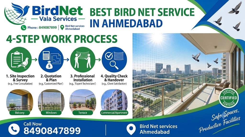 Best Bird Net Service in Ahmedabad - BirdNet Vala Services
